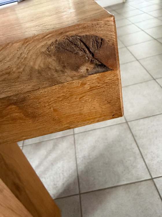 Tavolo da pranzo in rovere massiccio - robusto ed elegante, Tavoli da pranzo, Legno, Marrone (foto 6 di 13)