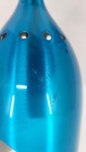 Image 1 of Tsé Tsé Aluminium Wandleuchten Blau, Frankreich (Satz von 2)