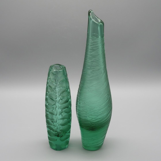 Image 1 of ŽBS Sklo Union Josefodol Železný Brod Vaclav Horacek y Miroslav Klinger Dúo de jarrones