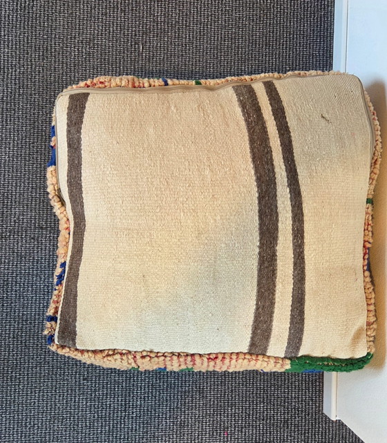 Image 1 of Pouf astratto marocchino, cuscino di seduta berbero