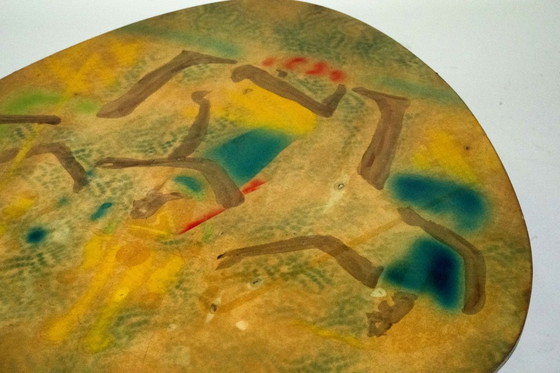 Image 1 of Italienischer Dreibein-Couchtisch im Mid-Century-Modern-Stil, 1950er Jahre