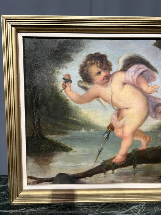 Painting "Cupid". Oil on canvas. – Paintings & Drawings (photo 4 of 7)