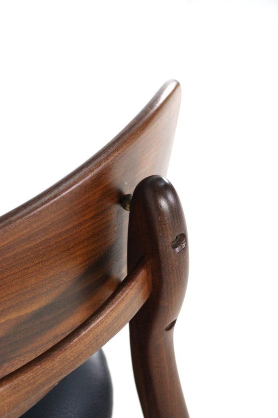 Image 1 of Ensemble de 4 chaises AWA 'Weert' vintage rembourrées