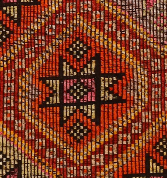 Vintage Anatolian Mut Kilim – Bold Geometric Handwoven Wool Flatweave Rug 354 x 244 cm – &Tradition (photo 3 of 10)