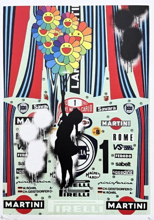 Death Nyc - Ragazza con palloncino di Murakami e Martini - Edizione limitata con certificato