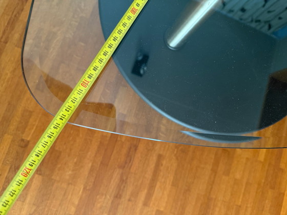 Mooie design tafel, ?, Salontafels, Glas, Metaal, Zwart (foto 5 van 5)