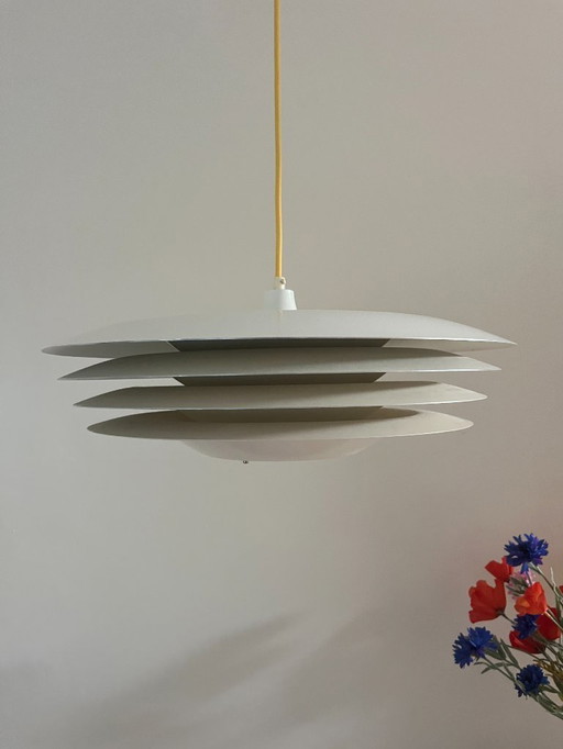 Vintage UFO - 4 discs - Hans Agne Jakobssen Style pendant lamp - Danish design lamp