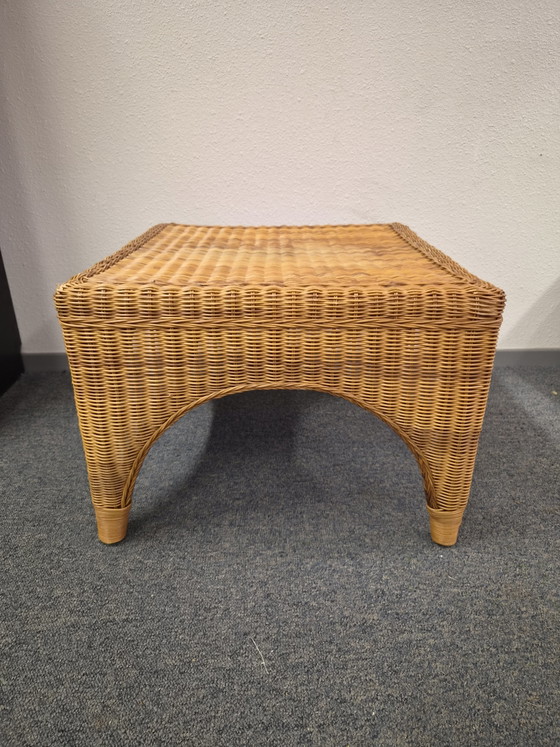 Mid-Century Modern Rohé Noordwolde Rotan Salontafel (Vierkant) – Rattan, Bamboo (photo 7 of 12)