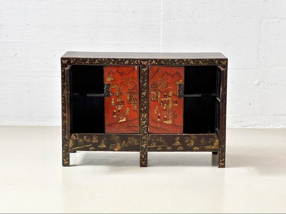 Image 1 of Cómoda de madera de olmo de la dinastía Qing, finales del siglo XIX