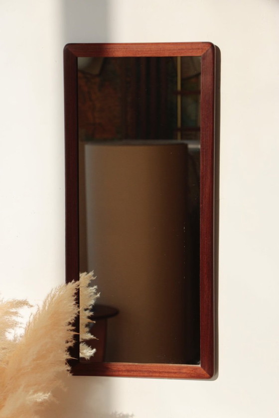 Image 1 of Miroir Rectangulaire en teck - Vintage - 04.01.24.02 