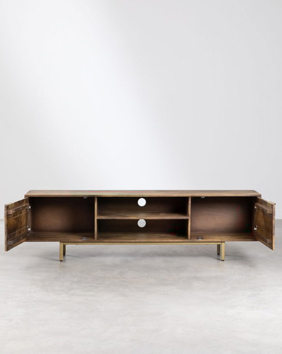 Perfect and stylish mango wood TV Stand – sklum, TV furniture, Metal (photo 3 of 6)