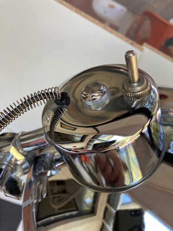 Image 1 of Vintage jaren 90 chromen scharnierende binnenlamp