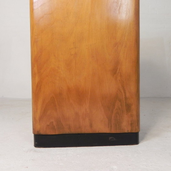 Image 1 of Armario antiguo con persiana enrollable de madera de abedul, Ekawerk Horn Lippe, Alemania, década de 1950.