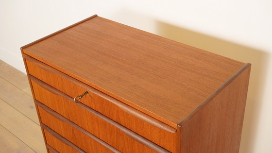 Image 1 of Commode vintage danoise | Teck | 6 tiroirs | 103 cm