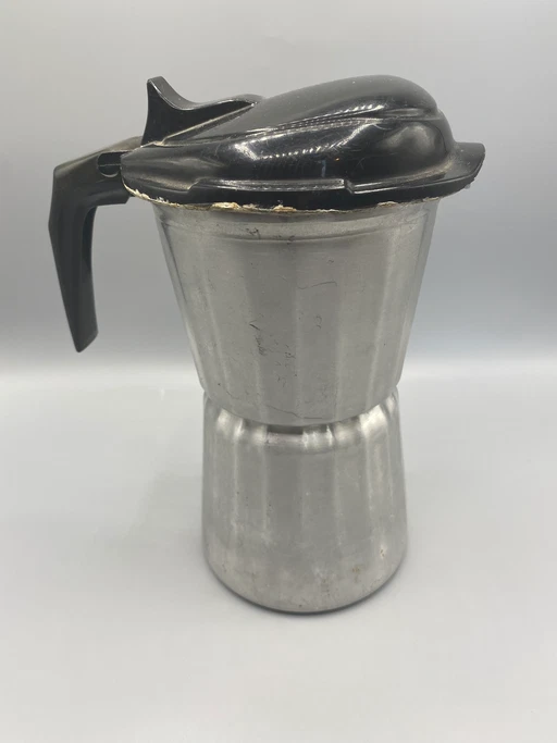 Caffettiera moka SEB in alluminio puro - 6 decilitri - Coperchio in bachelite - Anni '50-'60 – decoratieve objecten