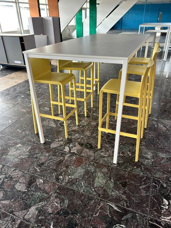 Image 1 of Party: Pedrali Volt Yellow Bar Stools – Design Archivolto