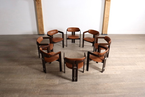 Image 1 of Chaises Pamplona d'Augusto Savini pour Pozzi, Italie, années 1960, ensemble de 8