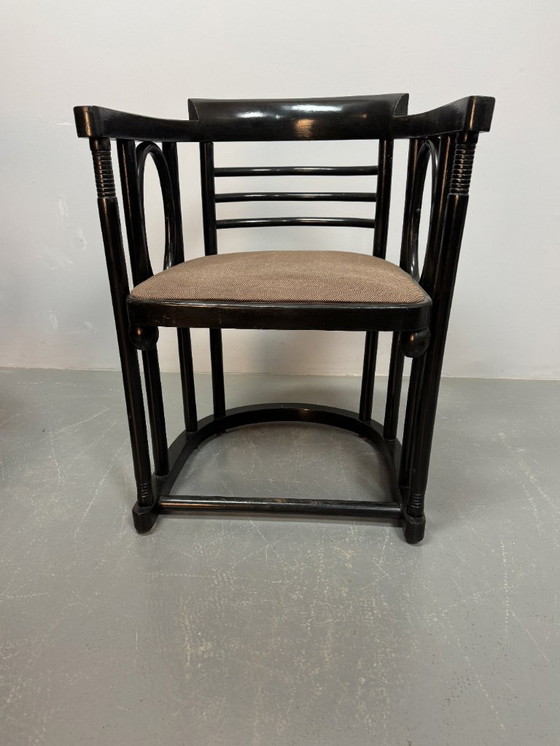 Image 1 of Mid-Century Set of 4 Fledermaus Bauhaus Design Armchairs attributed to Josef Hoffmann for Thonet, Austria 1920s