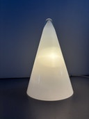 Vintage Kegelvormige Glas Lamp “Teepee” SCE