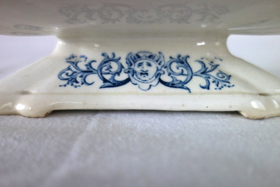 Image 1 of Soupière Renaissance terre de fer clairefontaine XIXème