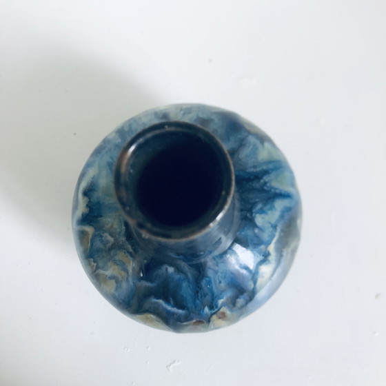 Image 1 of Art Deco Labrec flamed stoneware vase