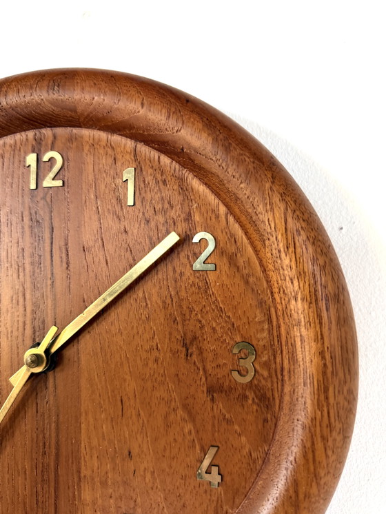 Image 1 of Vintage teakhouten klok, Westminster clocks Copenhagen ‘70