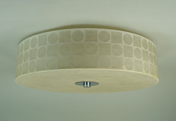 Mid Century Modern Cocoon Ceiling Lamp Op Art Pattern 1960s Goldkant Fritz Wauer – Ceiling lights, Plastic (photo 10 of 14)