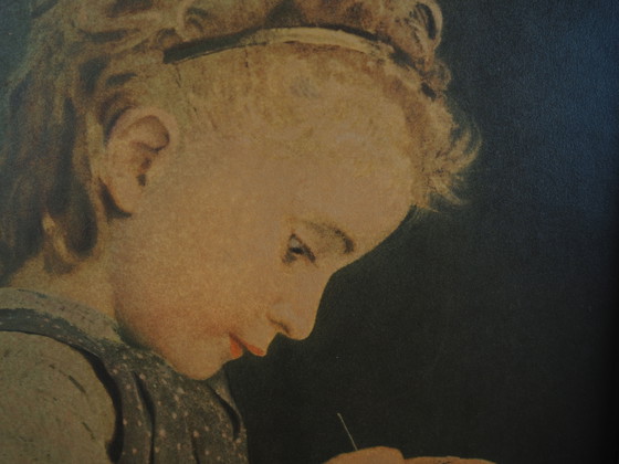 Image 1 of Tableau "Le portrait de la jeune fille", design scandinave, 19e siècle, par Albert Anker