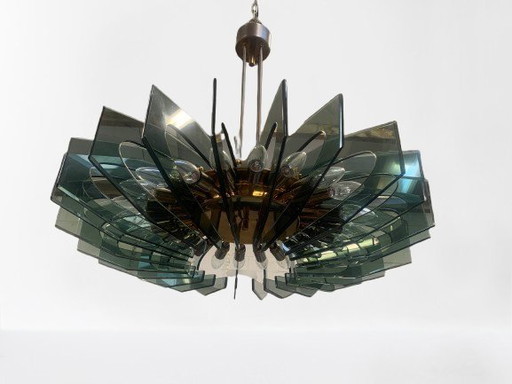 Lampadario di Gino Paroldo per Fontana Arte