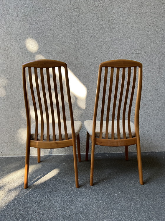 2 X Vintage Teak Dining Chairs Kai Kristiansen Schou Andersen – Wood (photo 3 of 5)