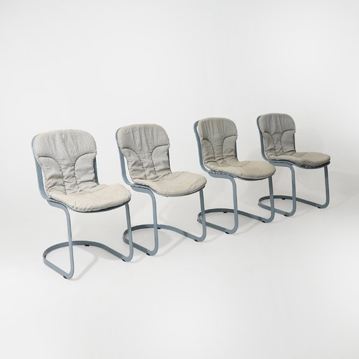 Set di 4 sedie “077” di Studio Cidue per Cidue, anni '70