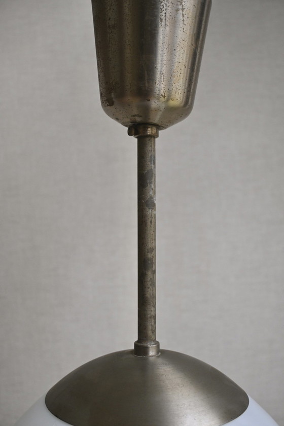 Image 1 of Lampada scolastica Philips in stile Art Déco, vetro opalino, anni '30