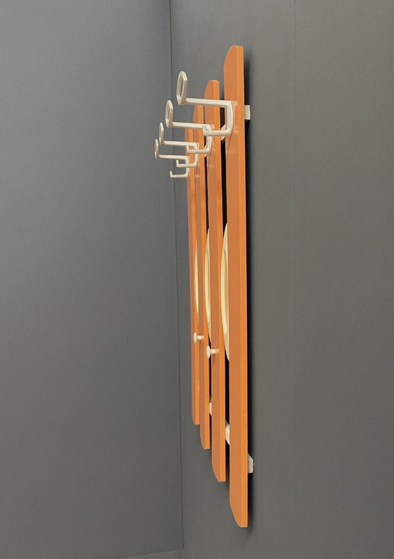 Image 1 of Perchero de pared naranja de los años 70 de ED Design