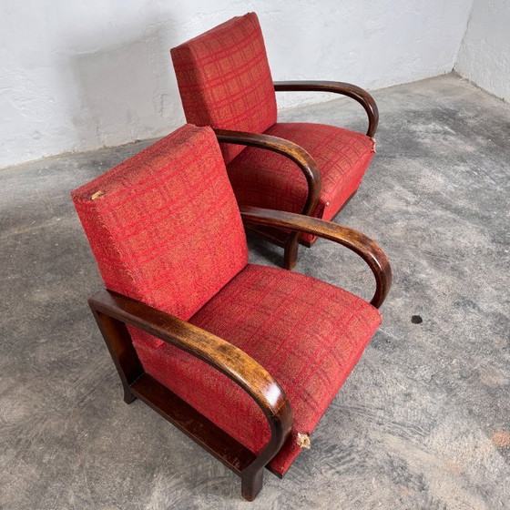 Image 1 of Pareja de sillones Art Déco de Debreceni – Para restaurar