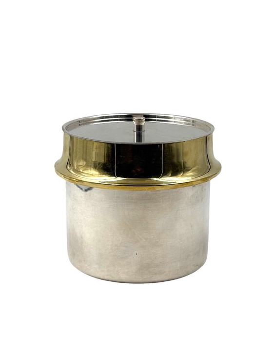 Image 1 of Secchiello per il ghiaccio in oro Hollywood regency, Italia, 1980 ca.