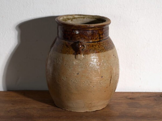 Antike chinesische glasierte Steingutvase – China, ca. 1900 – Vasen, Ceramic, Rustic (photo 24 of 39)