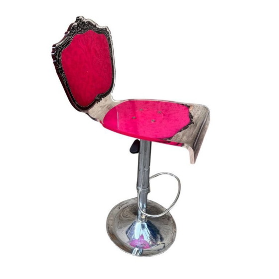 Image 1 of Stool / Bench “Neo-Baroque”, acrylic glass, Acrila, 2000 / 2010 – France