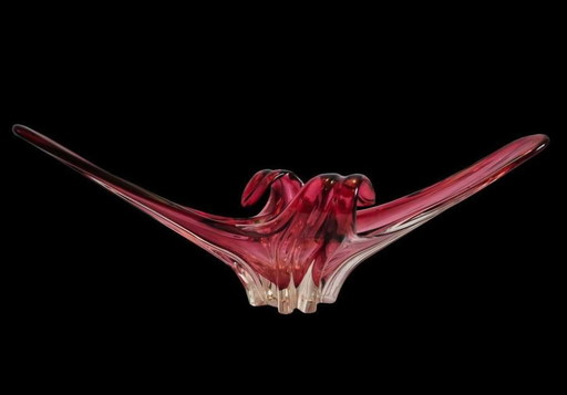 Vintage Xxl Fratelli Toso Vetreria Design Schaal Centerpiece