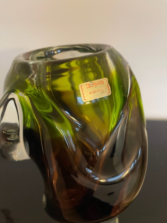 Joska Kristall Vase Originalaufkleber – Vasen, Glas (photo 5 of 8)