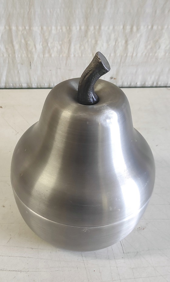 Image 1 of Ice bucket - Brushed metal pear - 1979
