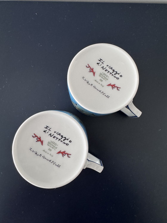 Image 1 of 2 Ginori 1735 mokken – Il Viaggio di Nettuno (zeeblauw)