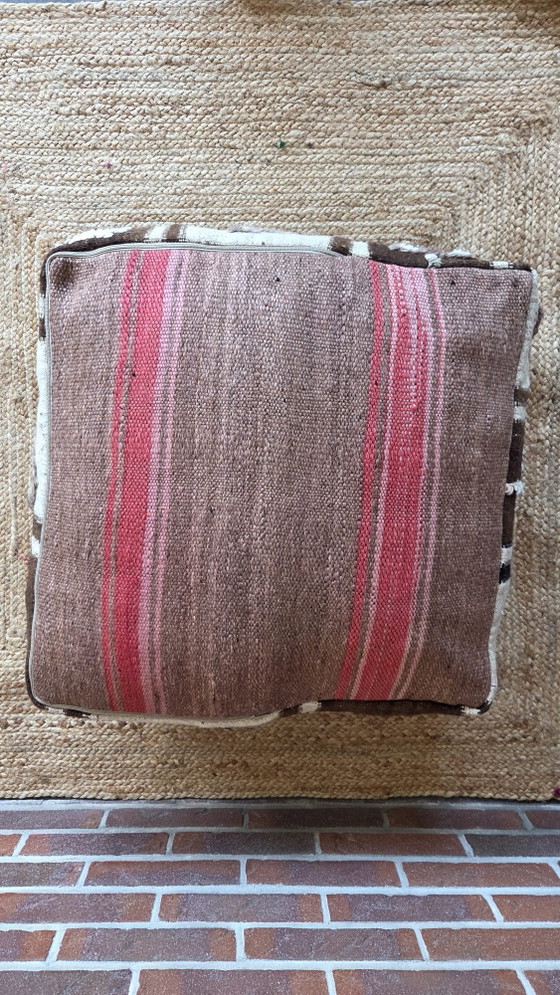 Pouf berbère Kelim – Poufs & repose-pieds, Wool (photo 5 of 5)
