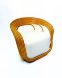 Rattanstuhl inspiriert von Eva Armchair (Giovanni Travasa)