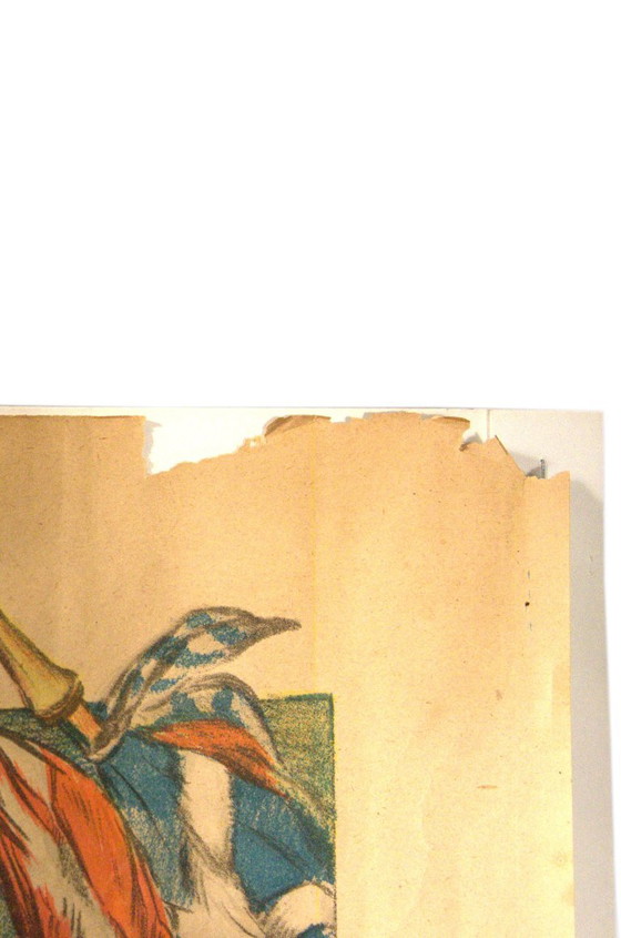 Originele poster op karton, "De bevrijdingslening", Bankeconomie, Abel Faivre, Maquet Gr, 80x120cm, Eerste (photo 8 of 11)