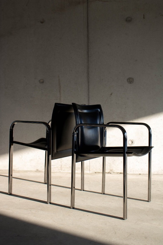 Image 1 of Seltene Arrben-Sessel aus dem Jahr 1980 - 5 STÜCK