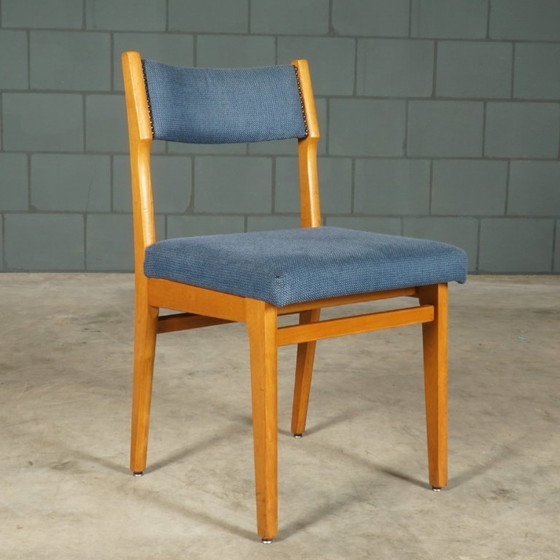 Image 1 of Set of 6 vintage dining chairs – blue