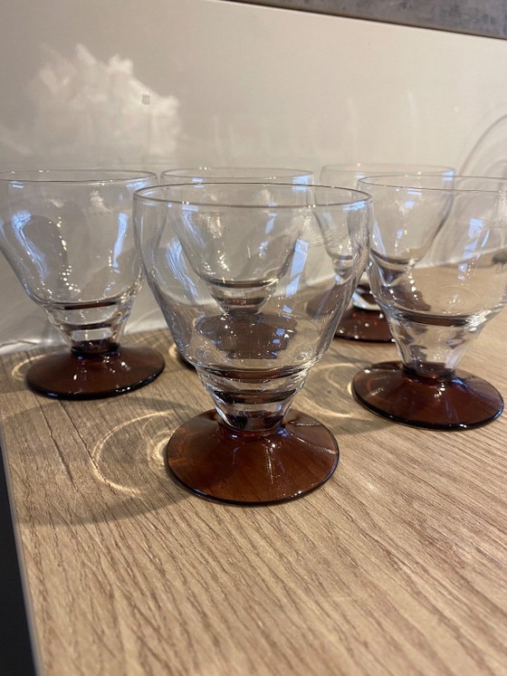 Image 1 of Kristalunie Maastricht vier Weingläser 1935