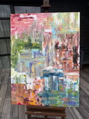 Kunstwerk inkl. Schattenfugenrahmen 120x90cm