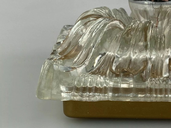 Image 1 of 60's 70's Lampe Lampe murale Lampe Ice Glas Space Age Design 60s