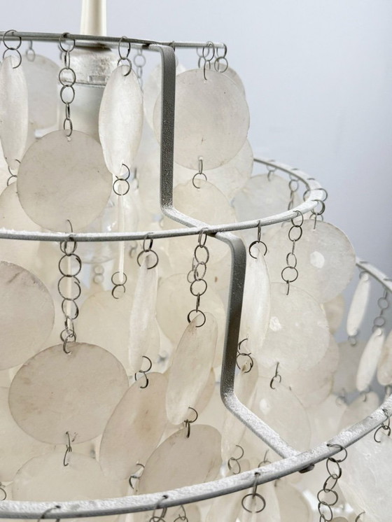 Image 1 of Pendelleuchte/Deckenlampe von Verner Panton, Muschel, Modell:'Fun', 1960er Jahre